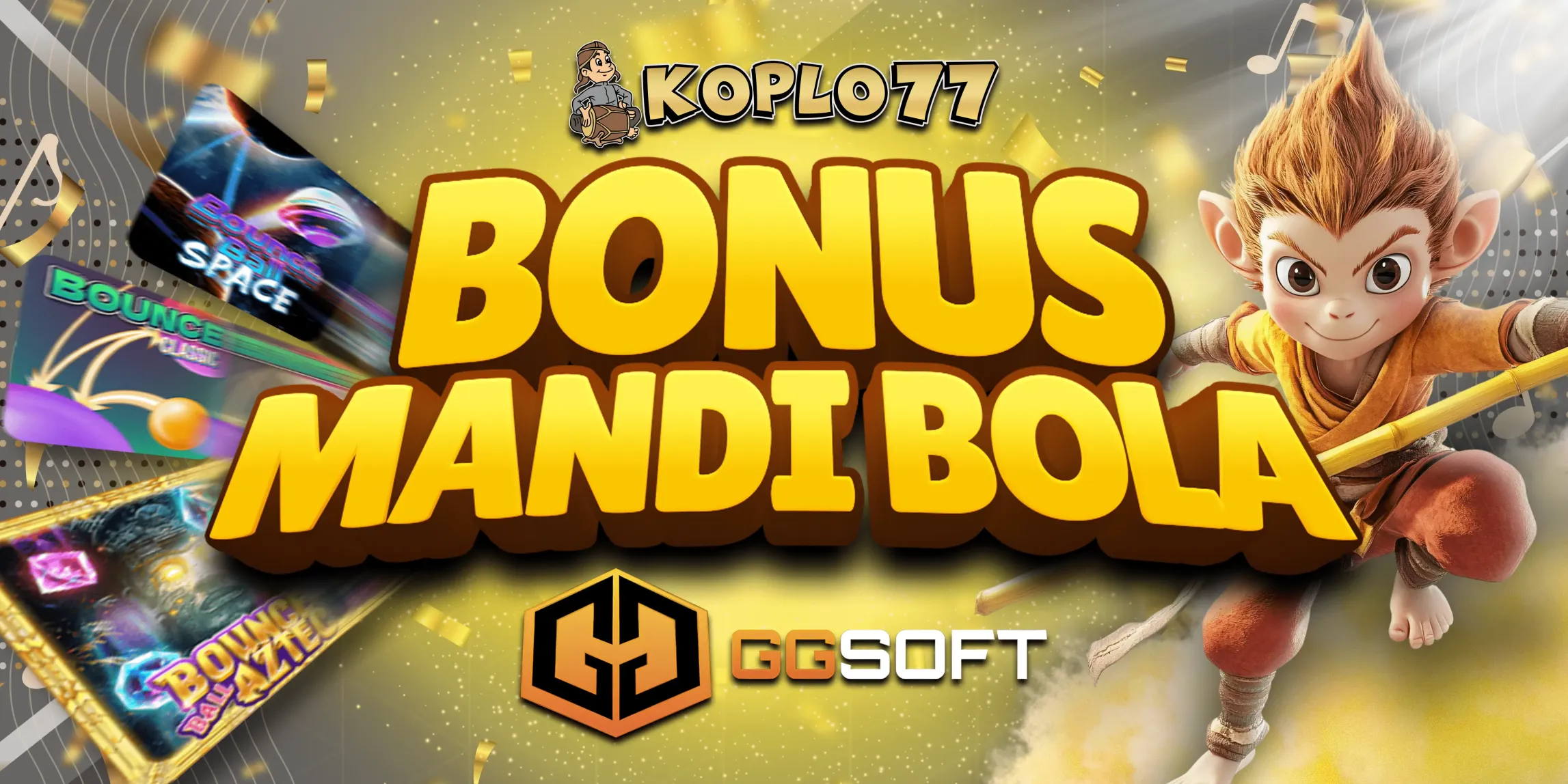 BONUS MANDI BOLA (SPACE, AZTEC & CLASSIC) PROVIDER GG SOFT